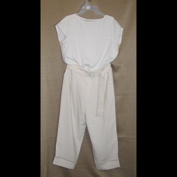 Club Monaco loose fitting belted cropped pants B0004 - Picture 1 of 2